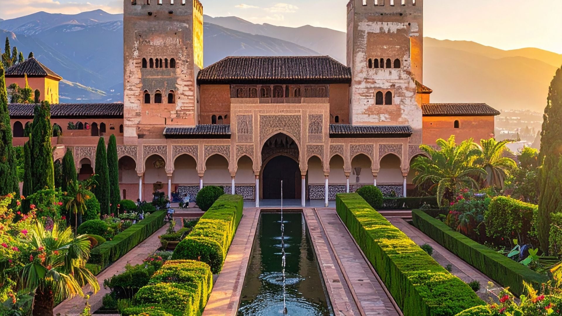 Alhambra Palace and Gardens in Granada, Spain.jpg